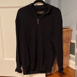 Tasso Elba Quarter Zip Up Sweater Size M